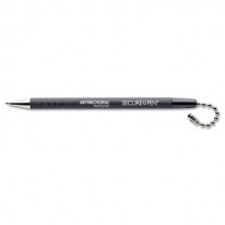 SECURE-A-PEN REPLACEMENT BALLPOINT COUNTER PEN, BLACK INK, MEDIUM