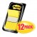 MARKING FLAGS IN DISPENSERS, YELLOW, 12 50-FLAG DISPENSERS/PACK