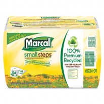 100% RECYCLED CONVENIENCE BUNDLE BATHROOM TISSUE ROLL, 168 SHEETS, 24 ROLLS/CT