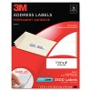 PERMANENT ADHESIVE WHITE LASER MAILING LABELS, 1-1/3 X 4, 3500/PACK
