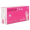 GENERATION PINK VINYL GLOVES, PINK, MEDIUM, 100/BOX