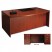 MIRA SERIES WOOD VENEER BOW FRONT DESK, 72W X 42D X 29 1/2H, MEDIUM CHERRY