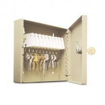 UNI-TAG KEY CABINET, 10-KEY, STEEL, SAND, 16 1/2 X 4 7/8 X 20 1/8