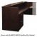 MIRA SERIES WOOD VENEER RECEPTION DESK SHELL, 72W X 36D X 43 1/2H, ESPRESSO