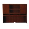 SORRENTO SERIES ASSMBLD HUTCH WITH WOOD DOORS, 72W X 15D X 52 1/2H, BOURBON CHRY