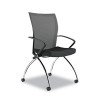 VALORE SERIES HIGH-BACK NESTING CHAIR, MESH/FABRIC, BLACK, 2/CARTON