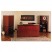 MIRA SERIES WOOD VENEER RECEPTION DESK SHELL, 72W X 36D X 43 1/2H, MEDIUM CHERRY