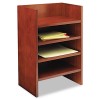 MIRA SERIES WOOD VENEER HUTCH LETTER TRAY, 17W X 10D X 22H, MED CHRY