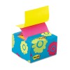 POP-UP NOTES IN A DESK GRIP DECORATIVE BOX, 3 X 3, DAISY