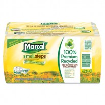 100% RECYCLED CONVENIENCE BUNDLE BATHROOM TISSUE, 4 ROLLS/PACK, 6/CARTON