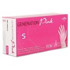 GENERATION PINK VINYL GLOVES, PINK, SMALL, 100/BOX