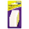 DURABLE FILE TABS, 2 X 1 1/2, STRIPED, ASSORTED FLUORESCENT COLORS, 24/PACK