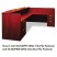 MIRA SERIES WOOD VENEER RECEPTION DESK SHELL, 72W X 36D X 43 1/2H, MEDIUM CHERRY