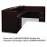 MIRA SERIES WOOD VENEER RECEPTION DESK SHELL, 72W X 36D X 43 1/2H, ESPRESSO