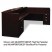 MIRA SERIES WOOD VENEER RECEPTION DESK SHELL, 72W X 36D X 43 1/2H, ESPRESSO