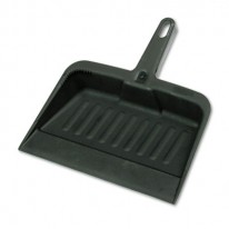 HEAVY-DUTY DUSTPAN, 8-1/4 WIDE, POLYPROPYLENE, CHARCOAL