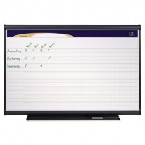 PRESTIGE TOTAL ERASE PROJECT PLANNER, 36 X 24, GRAY ALUMINUM FRAME