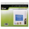 CLEAR PLASTIC SIGN HOLDER, WALL MOUNT, 8 1/2 X 11