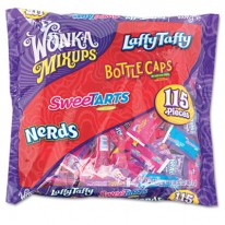 WONKA MIX UPS, ASSORTED CANDY, INDIVIDUALLY WRAPPED, 32 OZ PACK