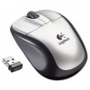 M305 WIRELESS OPTICAL MOUSE, TWO-BUTTON/SCROLL, SILVER