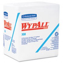 WYPALL X60 WIPERS, 1/4-FOLD, 12 1/2 X 13, WHITE, 76/BOX, 12/CARTON