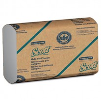 SCOTT MULTIFOLD PAPER TOWELS, 9 1/5 X 9 2/5, WHITE, 250/PACK, 16/CARTON