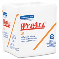 WYPALL L40 CLOTH-LIKE 1/4-FOLD WIPES, 12 1/2 X 13, 56/BOX, 18/CARTON