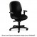 SENSIBLE SEATING HIGH-BACK PNEUMATIC SWIVEL CHAIR, BLACK