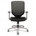 BODA SERIES HIGH-BACK WORK CHAIR, PADDED MESH SEAT, MESH BACK, BLACK