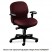 SENSIBLE SEATING MID-BACK PNEUMATIC SWIVEL CHAIR, WINE