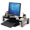 FLAT PANEL WORKSTATION SHELF, 25 7/8 X 11 1/2 X 9 1/4, GRAY LAMINATE TOP