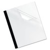 THERMAL BINDING SYSTEM COVERS, 30 SHEETS, 11-1/8 X 9-3/4, CLEAR/BLACK, 10/PACK