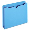 FILE JACKET, TWO INCH EXPANSION, LETTER, BLUE, 50/BOX