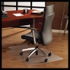 CLEARTEX ULTIMAT POLYCARBONATE CHAIR MAT FOR HARD FLOORS, 47X35, WITH LIP, CLEAR