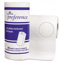 PERFORATED PAPER TOWEL ROLL, 11 X 8 4/5, WHITE, 85/ROLL, 15/CARTON