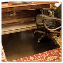 BRONZE 46X60 RECTANGLE CHAIR MAT, DESIGN SERIES FOR CARPET UP TO 3/4