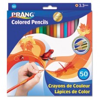 COLORED WOODCASE PENCILS, 3.3 MM, 50 ASSORTED COLORS/SET