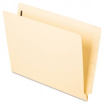 LAMINATED FOLDER WITH FASTENER, STRAIGHT TAB, 11 PT MANILA, LETTER, 50/BOX