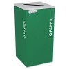 KALEIDOSCOPE COLLECTION RECYCLING RECEPTACLE, 24 GAL, EMERALD GREEN