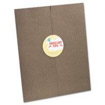 YOURSTYLE CUSTOM GATE FOLIO PRESENTATION FOLDER, LETTER SIZE, BURGUNDY, 4/PACK
