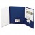 YOURSTYLE CUSTOM TRI-FOLIO PRESENTATION FOLDER, LETTER SIZE, NAVY/WHITE, 4/PACK