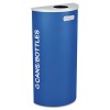 KALEIDOSCOPE COLLECTION RECYCLING RECEPTACLE, 8 GAL, ROYAL BLUE