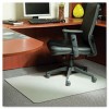 STAINLESS 46X60 RECTANGLE CHAIR MAT, DESIGN SERIES FOR CARPET UP TO 3/4
