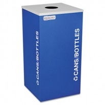 KALEIDOSCOPE COLLECTION RECYCLING RECEPTACLE, 24 GAL, ROYAL BLUE