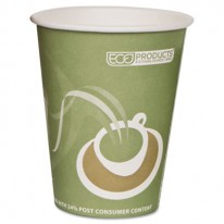 EVOLUTION WORLD 24% PCF HOT DRINK CUPS, SEA GREEN, 12 OZ., 1000/CARTON