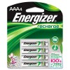E2 NIMH RECHARGEABLE BATTERIES, AAA, 4 BATTERIES/PACK