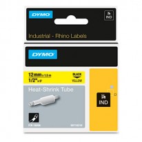 RHINO HEAT SHRINK TUBES INDUSTRIAL LABEL TAPE CASSETTE, 1/2