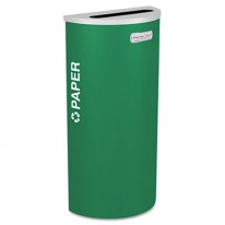 KALEIDOSCOPE COLLECTION RECYCLING RECEPTACLE, 8 GAL, EMERALD GREEN