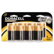 COPPERTOP ALKALINE BATTERIES WITH DURALOCK POWER PRESERVE TECHNOLOGY, D, 8/PACK