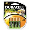 RECHARGEABLE NIMH BATTERIES WITH DURALOCK POWER PRESERVE TECH, AAA, 4/PACK